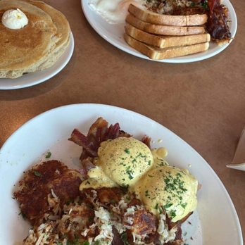 Ricky's Country Restaurant - Black stone eggs Benny. Farmer's breakfast - Canadian (New) Near Me - Mission, British Columbia