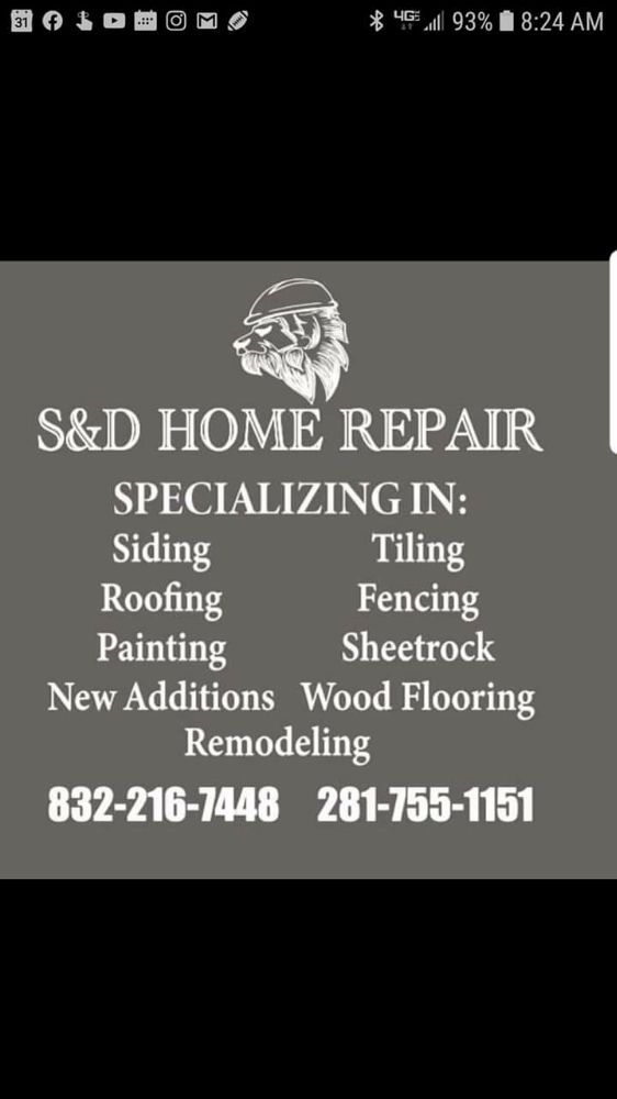 Slide of S&D Home Repair