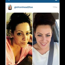 GLO From Head 2 Toe - Eyebrow exstension. Correcting shape and added brow extensions