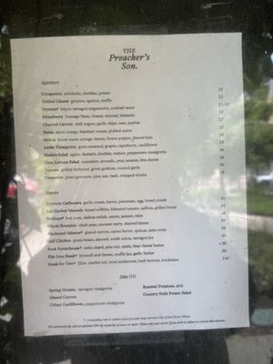 Menu photo 1 The Preacher's Son Bentonville, AR Menu photo 1 The Preacher's Son Bentonville, AR
