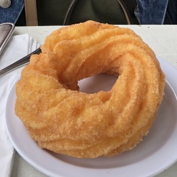 Cafe Topes - Churro cruller -- the best thing I ordered here! I'm so glad I impulsed purchased it, and I got the last one! - Coffee & Tea Near Me - Carlsbad, California