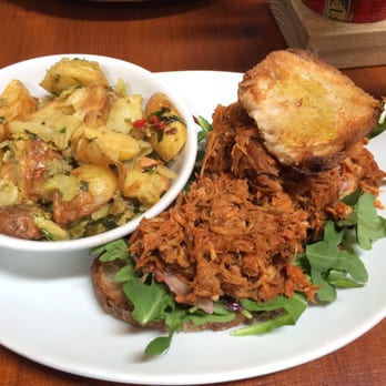 Brother Hubbard - THE BEST SANDWICH IN DUBLIN! Pulled pork on crisp sour dough bread with side of roast potato salad! - Middle Eastern Near Me - Dublin, D Brother Hubbard - THE BEST SANDWICH IN DUBLIN! Pulled pork on crisp sour dough bread with side of roast potato salad! - Middle Eastern Near Me - Dublin, D
