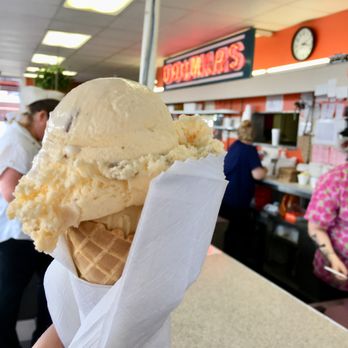 Doumar's Cones & Barbecue - Delicious Butter Pecan in a cone. - Barbeque Near Me - Norfolk, Virginia Doumar's Cones & Barbecue - Delicious Butter Pecan in a cone. - Barbeque Near Me - Norfolk, Virginia