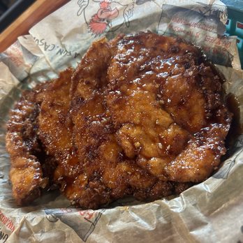 Roosters - Four fried chicken fingers, Korean barbecue sauce. - Chicken Wings Near Me - Columbus, Ohio Roosters - Four fried chicken fingers, Korean barbecue sauce. - Chicken Wings Near Me - Columbus, Ohio