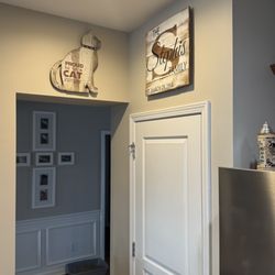 A Man With A Plan Handyman Services LLC - We also hang your wall art.  We brought this client's vision to life in his home.