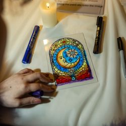 Cook's Arts & Crafts - faux stained glass adult coloring event