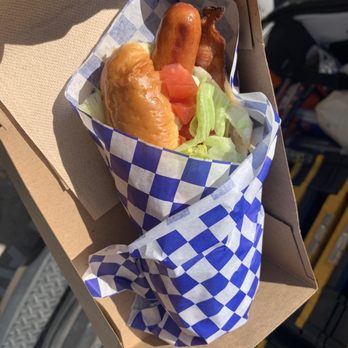 Good Dogs - BLT hot dog . Soooo good, straight - Food Trucks Near Me - Santa Cruz, California