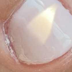 Chelsea's Nail Salon - Gel polish, caked up in the side cuticle