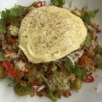 Linnette's - Brown Butter Crab Fried Rice - Southern Near Me - Johns Island, South Carolina Linnette's - Brown Butter Crab Fried Rice - Southern Near Me - Johns Island, South Carolina