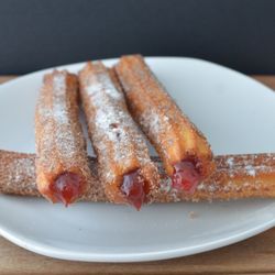HAPPY MONKEY CHURROS - My favorite guava jelly filled churros