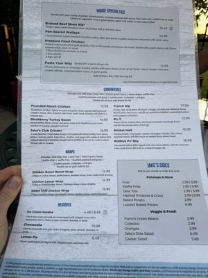 Menu photo 2 Jake’s On The Lakes Center City, MN Menu photo 2 Jake’s On The Lakes Center City, MN