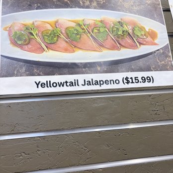 Mark Sushi - Yellowtail picture on the wall looked like what we got - Sushi Bars Near Me - Lakewood, Colorado Mark Sushi - Yellowtail picture on the wall looked like what we got - Sushi Bars Near Me - Lakewood, Colorado