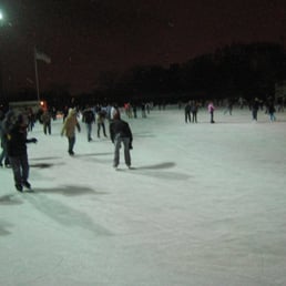 Nighttime ice skating Nighttime ice skating