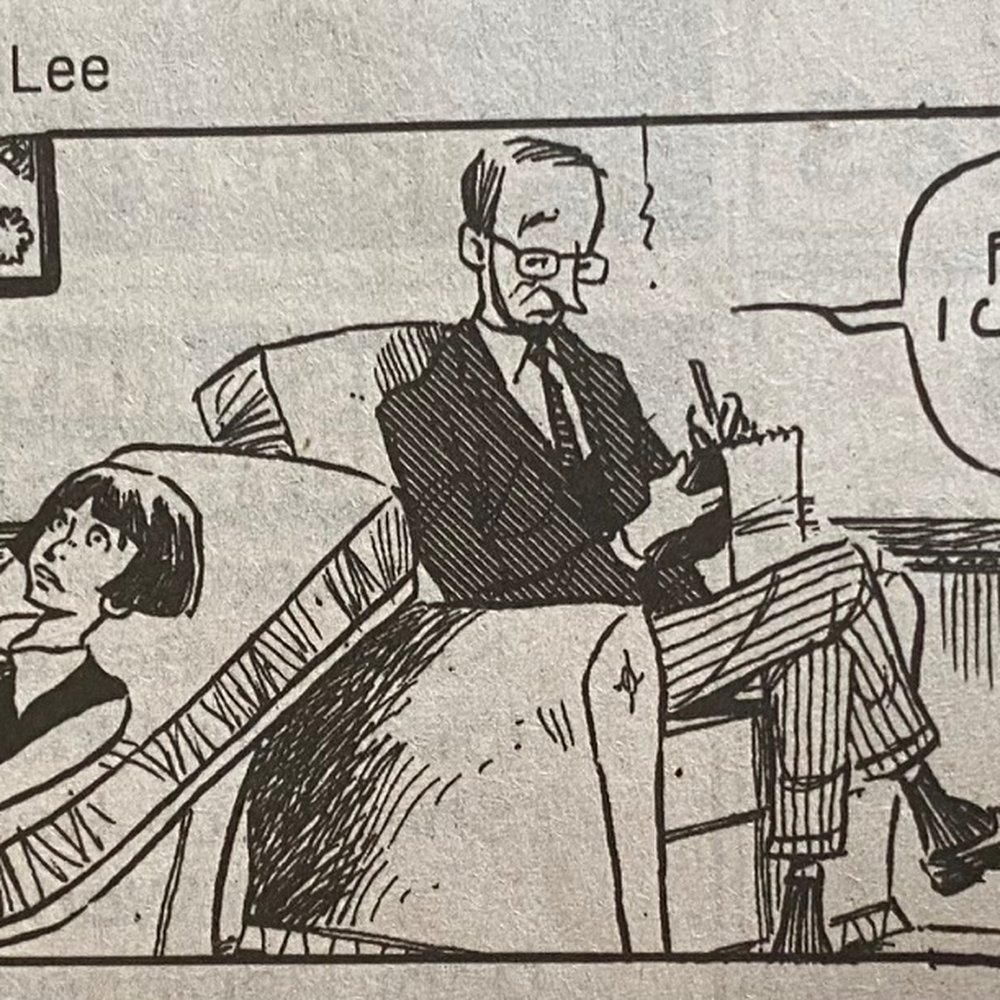 a cartoon of a doctor talking to a patient a cartoon of a doctor talking to a patient