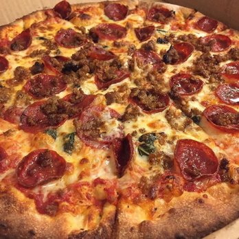 Fireside Pizza - Custom pie: red sauce, cheese blend, pepperoni, sausage, garlic, basil, - Pizza Near Me - Cincinnati, Ohio