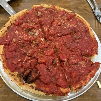 The Shop - Meat lovers deep dish pizza. - Pizza Near Me - San Diego, California The Shop - Meat lovers deep dish pizza. - Pizza Near Me - San Diego, California