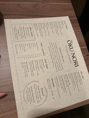 Menu photo 5 OkuNori Redlands, CA
