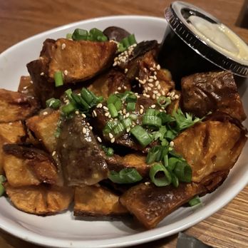 Loro Asian Smokehouse & Bar - Crispy Potatoes - miso mustard, habanero aioli, toasted white sesame - Smokehouse Near Me - Austin, Texas