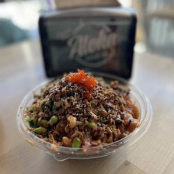 Aloha Poke - Naked Salmon Crunch Bowl