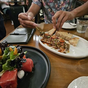 Wormwood - "Bone Marrow with Wagyu Beef Tartare" & "Watermellon Beet Burrata Salad" - French Near Me - San Diego, California Wormwood - "Bone Marrow with Wagyu Beef Tartare" & "Watermellon Beet Burrata Salad" - French Near Me - San Diego, California