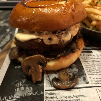 Chez Fabien - Frenchie buger with truffle fries. - French Near Me - Grapevine, Texas