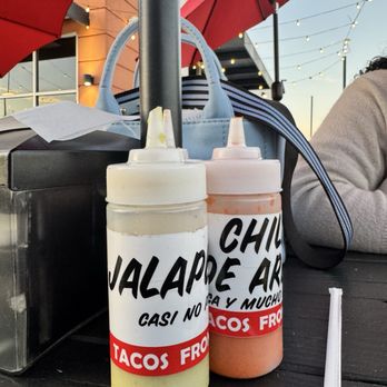 Tacos Frontera - 3 levels of salsa - Tacos Near Me - Katy, Texas Tacos Frontera - 3 levels of salsa - Tacos Near Me - Katy, Texas