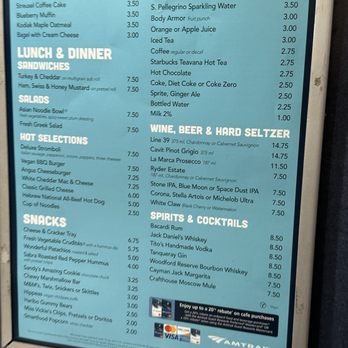 Amtrak San Antonio Station - Drink menu - Train Stations Near Me - San Antonio, Texas