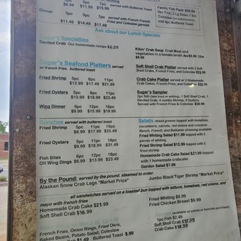 Sugar's Crab Shack - Menu (Summer 2021) - Seafood Near Me - Richmond, Virginia