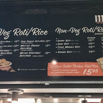 Butter Chicken Roti - the menu of the restaurant - Indian Near Me - Toronto, Ontario Butter Chicken Roti - the menu of the restaurant - Indian Near Me - Toronto, Ontario