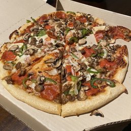 a pizza in a pizza box