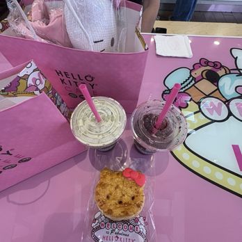 Hello Kitty Cafe - matcha cold brew , and some type of late, - Themed Cafes Near Me - Las Vegas, Nevada Hello Kitty Cafe - matcha cold brew , and some type of late, - Themed Cafes Near Me - Las Vegas, Nevada