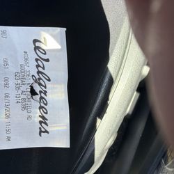 Receipt showing register number details