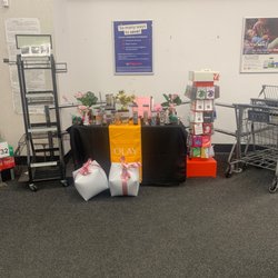 Walgreens - Oil of Olay and gift card center.