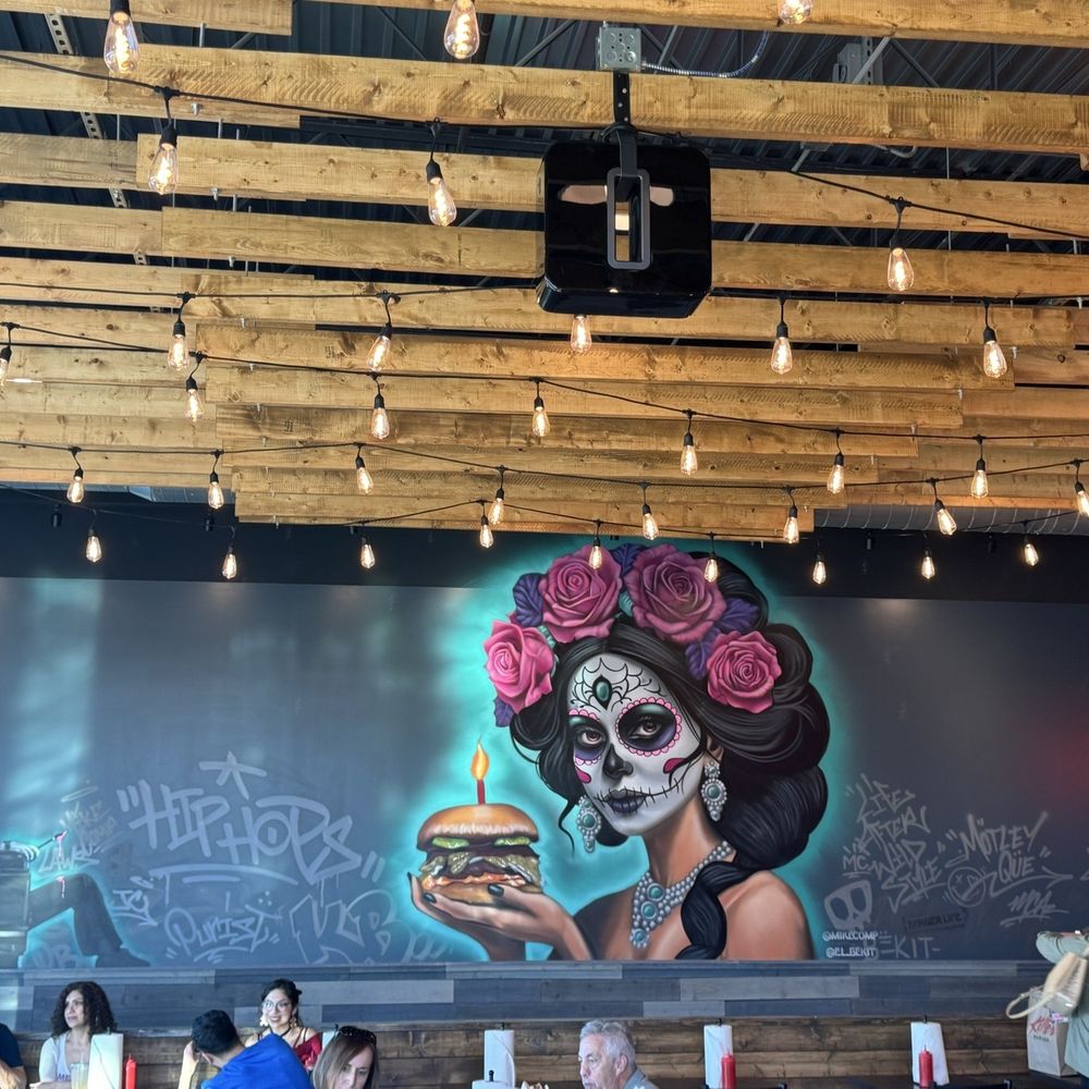 Killer Burger Potranco - Wall mural as you enter and head towards register - Burgers Near Me - San Antonio, Texas Killer Burger Potranco - Wall mural as you enter and head towards register - Burgers Near Me - San Antonio, Texas