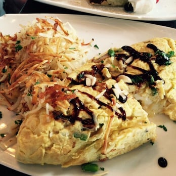 Eggstasy - Garlic omlette with badalmic refuction - Breakfast & Brunch Near Me - Scottsdale, Arizona Eggstasy - Garlic omlette with badalmic refuction - Breakfast & Brunch Near Me - Scottsdale, Arizona