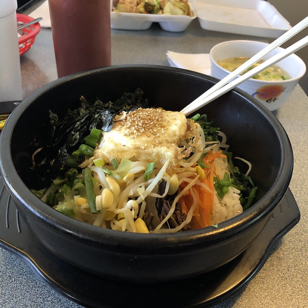 Kaya Restaurant - A vegetarian version of the Bimbibap and it was delicious! - Korean Near Me - High Point, North Carolina