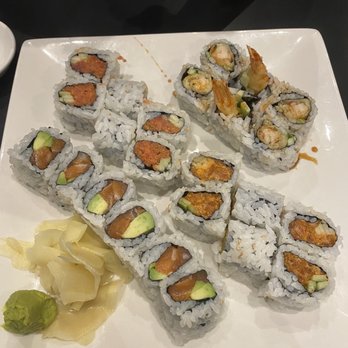 Lab No.1 - Salmon Avocado Roll, Spicy Salmon Roll, Spicy Tuna Roll, Shrimp Tempura Roll - Asian Fusion Near Me - Centreville, Virginia