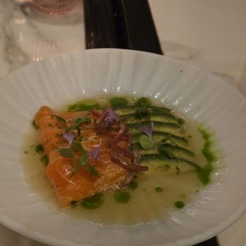 Bazaar Meat by José Andrés - Ora king salmon appetizer - Tapas/Small Plates Near Me - New York, New York Bazaar Meat by José Andrés - Ora king salmon appetizer - Tapas/Small Plates Near Me - New York, New York