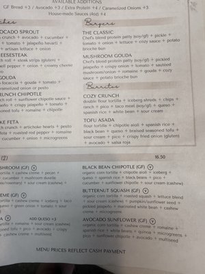 Menu photo 1 Cozy Plum Sebastopol, CA