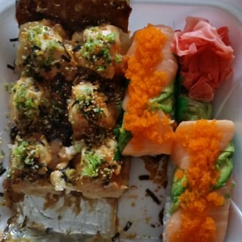 Crazy Sushi - JR Special (minus 2) and Mania-salmon.  Just good... - Sushi Bars Near Me - Madison Heights, Michigan