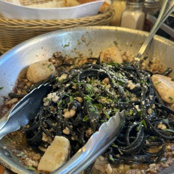 The Daily Catch - Black ink pasta with scallops - Italian Near Me - Boston, Massachusetts