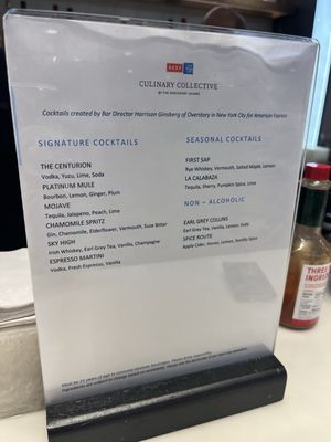 Menu photo 1 The Centurion Lounge San Francisco, CA Menu photo 1 The Centurion Lounge San Francisco, CA