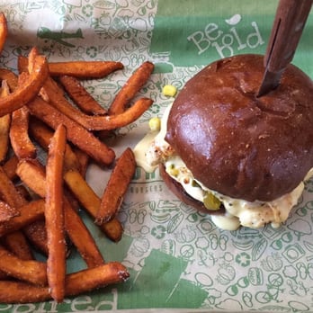 Brome Modern Eatery - The Mex with sweet potato fries - Burgers Near Me - Dearborn, Michigan