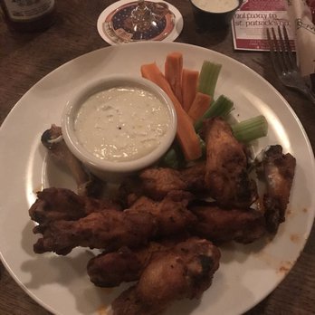 Olympic Club Pub - Voodoo Wings with veggies and blue cheese - American Near Me - Centralia, Washington Olympic Club Pub - Voodoo Wings with veggies and blue cheese - American Near Me - Centralia, Washington