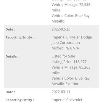 Imperial Chevrolet - Vin check proving salesman lies. - Auto Repair Near Me - Mendon, Massachusetts