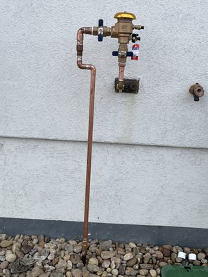 Backflow installation - Replace or retrofitted systems with copper union type connectors.