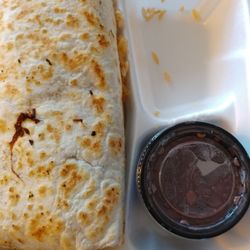 M. Burrito - Burrito con mole au boeuf avec du riz... Que mon fils s'est empressé de manger