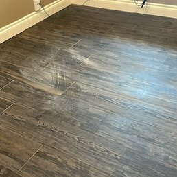 Our floors when we were told they were complete Our floors when we were told they were complete