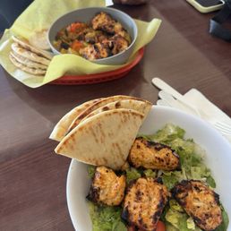 Greek chicken salad & chicken bowl. Greek chicken salad & chicken bowl.