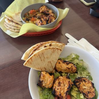 Manna Mediterranean - Greek chicken salad & chicken bowl. - Greek Near Me - Henderson, Nevada